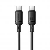 Кабель Baseus Silky Series OS Fast Charging Type-C/Type-C 100W (P10377703) Black 1m