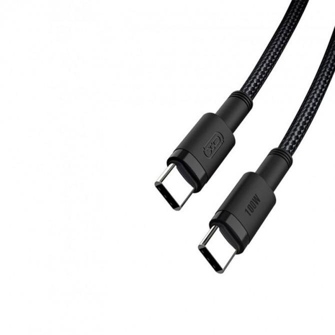 Кабель XO NBQ199 PD Type-C to Type-C 100W 1.5m Black