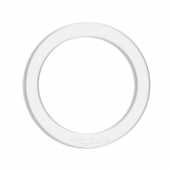 Пластина-кільце для MagSafe тримачів металева (+скотч) SILICONE White