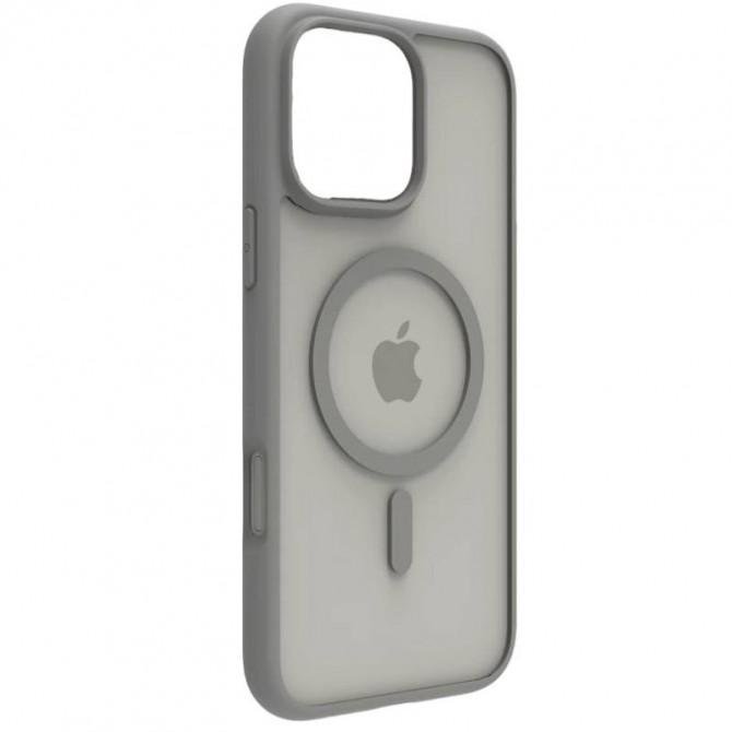 Чохол Matt Magnetic Fit для iPhone 15 Сірий-1