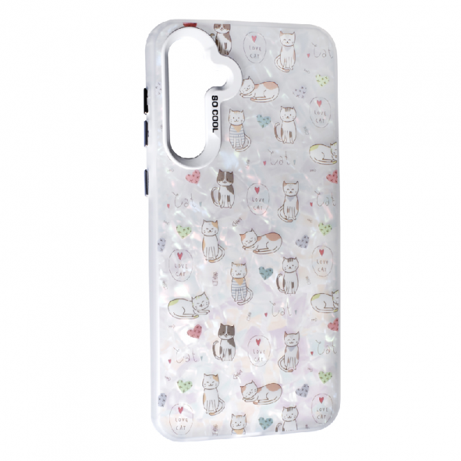 Накладка PC Soft Milk для Samsung A17/A18 Love Cat