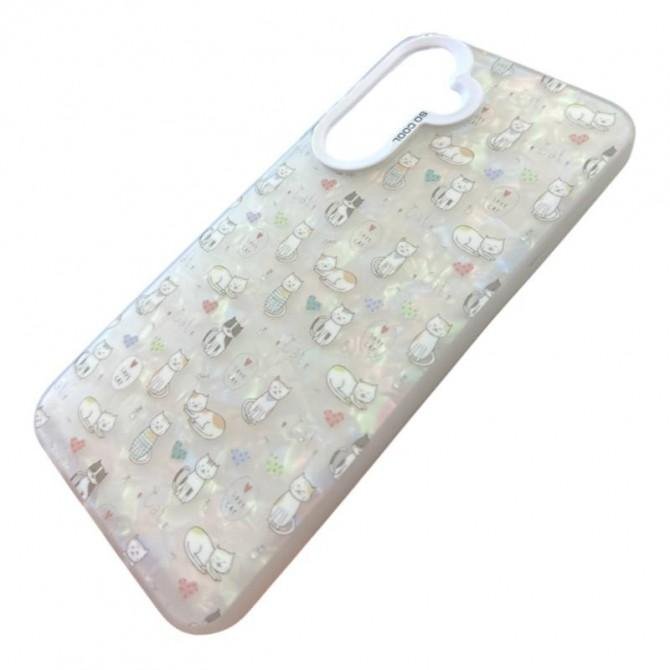 Накладка PC Soft Milk для Samsung A17/A18 Love Cat-1