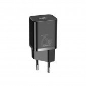 Сетевое зарядное устройство 1Type-C Baseus Super Si QC 1C 25W EU Sets Black Сетевое зарядное устройство 1Type-C Baseus Super Si QC 1C 25W EU Sets Black