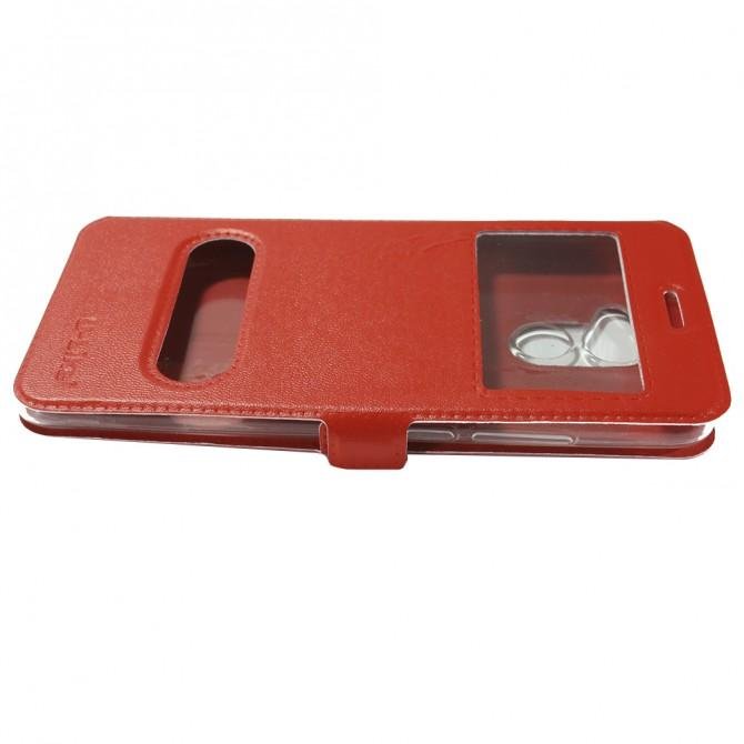 Чохол книжка U-Like Simple для Huawei Y7 2017 Червоний-5