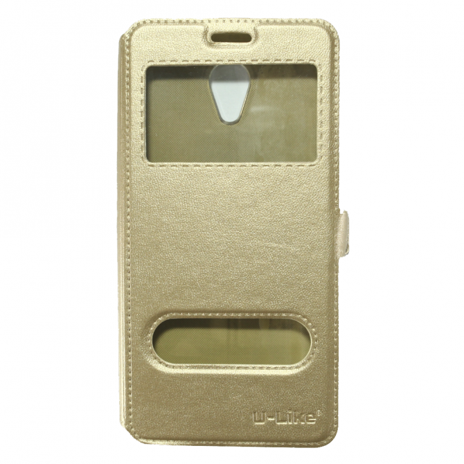 Чехол книжка U-Like Simple для Meizu M5 Note Gold-1