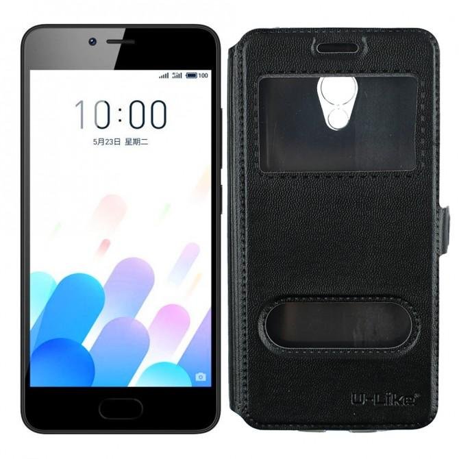 Чехол книжка U-Like Simple для Meizu M5c Чёрный
