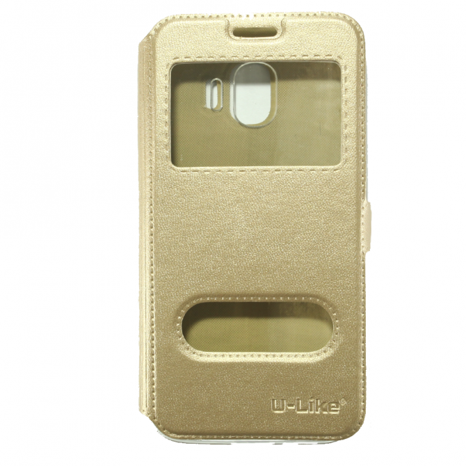 Чохол книжка U-Like Simple для Samsung J250 (J2 2018) Золотий-1