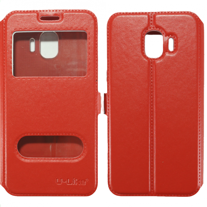 Чохол книжка U-Like Simple для Samsung J250 (J2 2018) Червоний