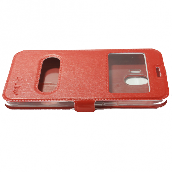 Чохол книжка U-Like Simple для Samsung J250 (J2 2018) Червоний-5