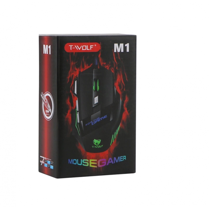 Миша Twolf M1 Wired Black-3