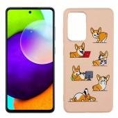 Чехол Funny Animals series для Xiaomi Redmi Note 10 Pink Sand Corgi