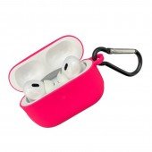 Чехол Silicone Protective Case For Airpods Pro with Lock Shiny Pink Чехол Silicone Protective Case For Airpods Pro with Lock Shiny Pink