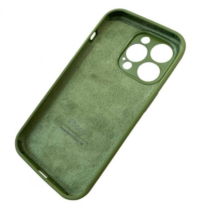 Силиконовый чехол для iPhone 11 Pro Хаки FULL (SQUARE SHAPE)-4