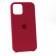 Оригинальный силиконовый чехол для iPhone 12 /12 Pro Темно Малиновый