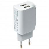 Мережевий зарядний пристрій XO L35D 2.1A/2USB White