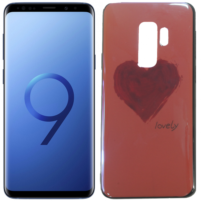 Чохол U-Like Picture series для Samsung G965 Galaxy S9 Plus Серце/Рожевий