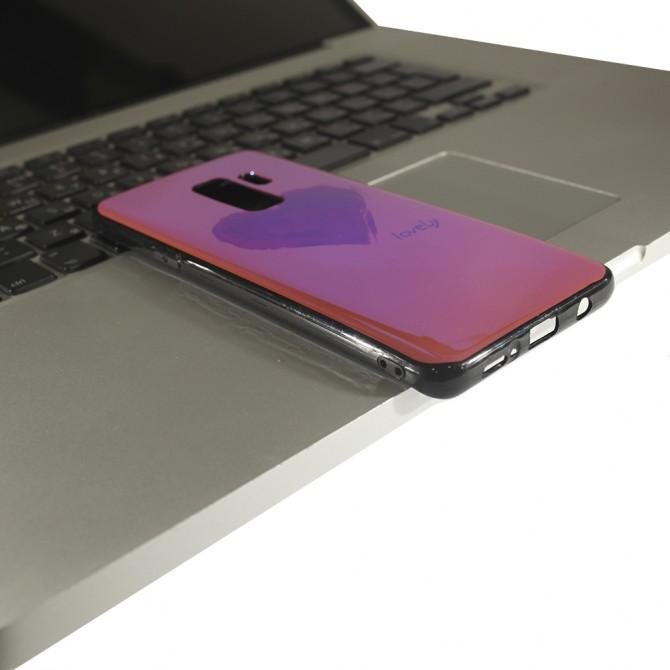 Чохол U-Like Picture series для Samsung G965 Galaxy S9 Plus Серце/Рожевий-2