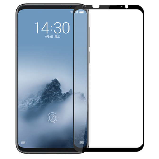 Защитное стекло для MEIZU M16 (0.3 мм, 2.5D, с чёрным Silk Screen покрытием)