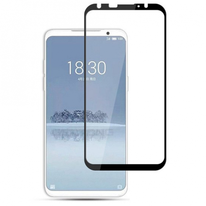 Защитное стекло для MEIZU M16 (0.3 мм, 2.5D, с чёрным Silk Screen покрытием)-1