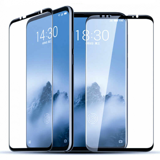 Защитное стекло для MEIZU M16 (0.3 мм, 2.5D, с чёрным Silk Screen покрытием)-2