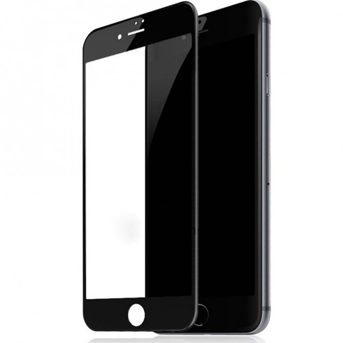 Защитное стекло для APPLE iPhone 7 Plus/8 Plus Full Glue (0.3 мм, 2.5D, матовое чёрное)-4