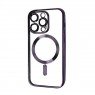 Силиконовый чехол SHINING with MagSafe для iPhone 11 Pro Max Темно Фиолетовый