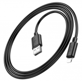 Кабель Cable Hoco X88 Gratified Lightning Black 1m Кабель Cable Hoco X88 Gratified Lightning Black 1m