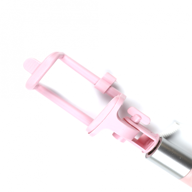 Монопод S8i Рожевий + кнопка через 3,5"-2