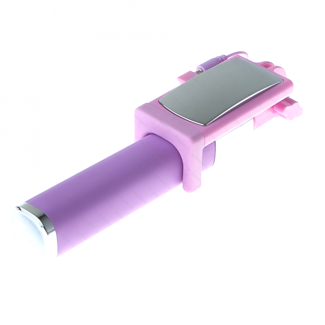 Монопод selfie CL-02 Фіолетовий + кнопка через 3,5"