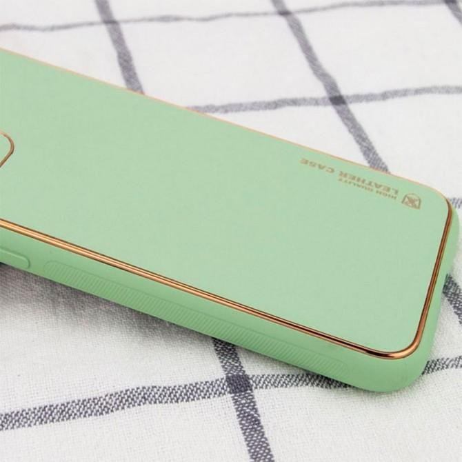 Шкіряна накладка Xshield для Apple iPhone 14 (6.1") Pistachio-1