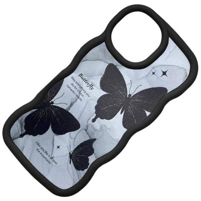 Чехол TPU Cloudy Pictures для Xiaomi Note 13 Pro 5G/ Poco X6 Butterflies-2