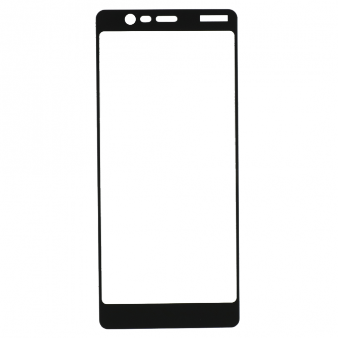 Захисне скло для Nokia 5.1 (0.3 мм, 2.5D, з чорним Silk Screen покриттям)