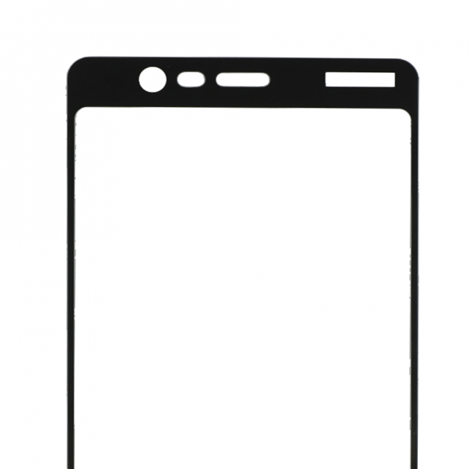 Захисне скло для Nokia 5.1 (0.3 мм, 2.5D, з чорним Silk Screen покриттям)-1