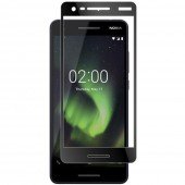 Защитное стекло для Nokia 2.1 (0.3 мм, 2.5D, с чёрным Silk Screen покрытием) Защитное стекло для Nokia 2.1 (0.3 мм, 2.5D, с чёрным Silk Screen покрытием)