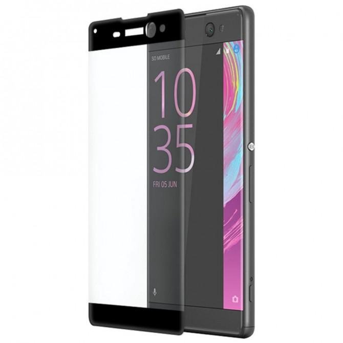 Защитное стекло для SONY Xperia XA Ultra (0.3 мм, 2.5D, с чёрным Silk Screen покрытием)