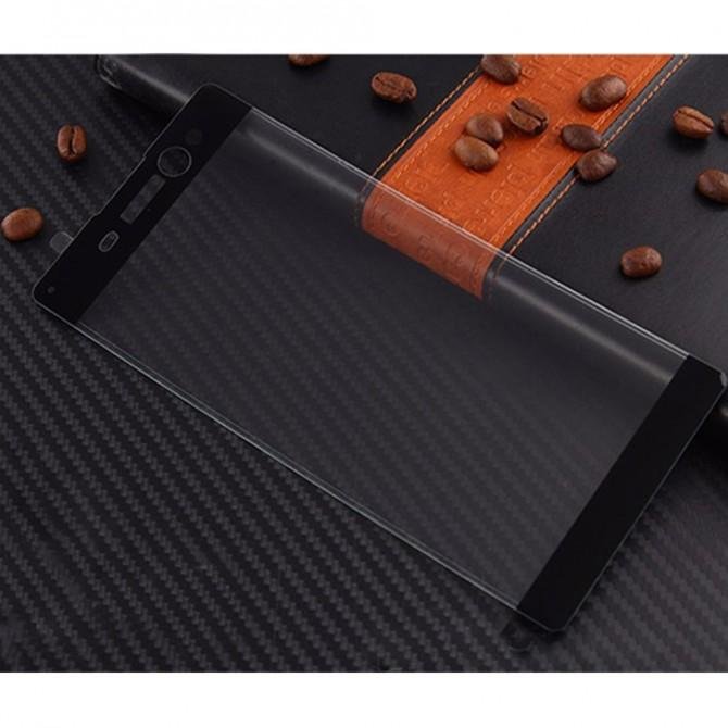 Защитное стекло для SONY Xperia XA Ultra (0.3 мм, 2.5D, с чёрным Silk Screen покрытием)-4