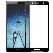 Захисне скло для SONY Xperia XZ2 (0.3 мм, 2.5D, з чорним Silk Screen покриттям)