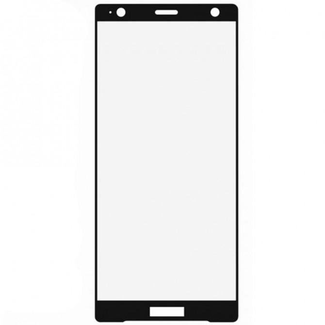 Захисне скло для SONY Xperia XZ2 (0.3 мм, 2.5D, з чорним Silk Screen покриттям)-1