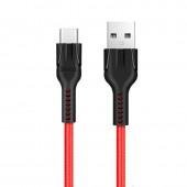 Кабель Hoco U31 Benay Type-C Red 1m