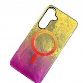 Чохол TPU Shiny Mountain (MagFit) для Samsung Galaxy S24 FE Yellow / Pink Чохол TPU Shiny Mountain (MagFit) для Samsung Galaxy S24 FE Yellow / Pink