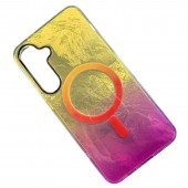 Чохол TPU Shiny Mountain (MagFit) для Samsung Galaxy S24 FE Yellow / Pink Чохол TPU Shiny Mountain (MagFit) для Samsung Galaxy S24 FE Yellow / Pink