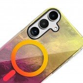 Чохол TPU Shiny Mountain (MagFit) для Samsung Galaxy S24 FE Yellow / Pink Чохол TPU Shiny Mountain (MagFit) для Samsung Galaxy S24 FE Yellow / Pink