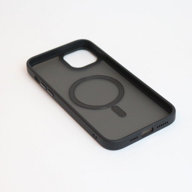 Чохол TPU+PC Metal Buttons with MagSafe для Apple iPhone 15 Pro Max (6.7") Чорний-1