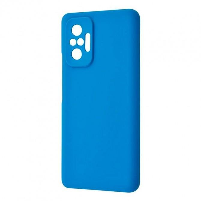 Чехол Original Soft Case Xiaomi Redmi Note 10 Pro Голубой FULL