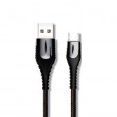 Кабель XO NB138 Lamp Zink Alloy MicroUSB 2.4A/1m Black Кабель XO NB138 Lamp Zink Alloy MicroUSB 2.4A/1m Black
