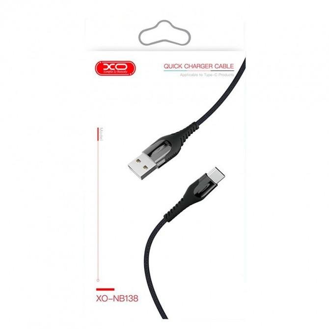 Кабель XO NB138 Lamp Zink Alloy MicroUSB 2.4A/1m Black-1