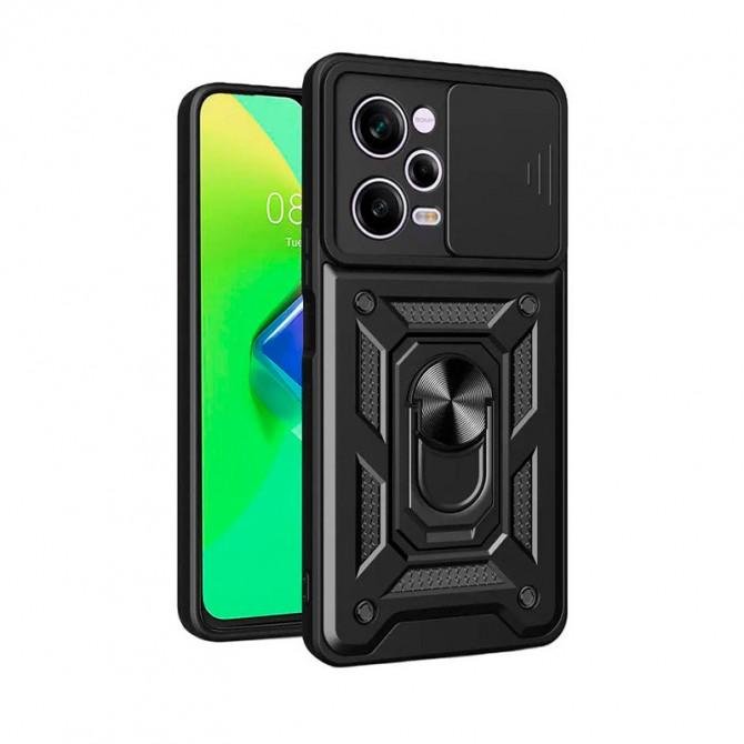 HONOR Hard Defence Series Xiaomi Poco X5 Pro 5G/Redmi Note 12 Pro Black(with Camshield and magnet)-2