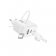 Мережевий зарядний пристрій 1USB + Type-C Borofone BAS45A PD30W+QC3.0 White + Lightning Cable