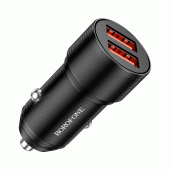 Автомобильное зарядное устройство Borofone BZ19 Wisdom 36W Dual Black Автомобильное зарядное устройство Borofone BZ19 Wisdom 36W Dual Black