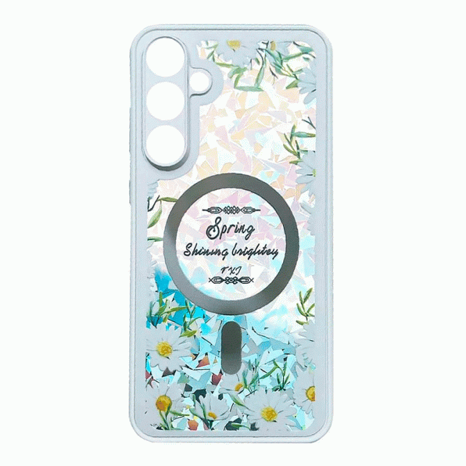 TPU+PC чехол Secret Flower для Samsung Galaxy S24 White